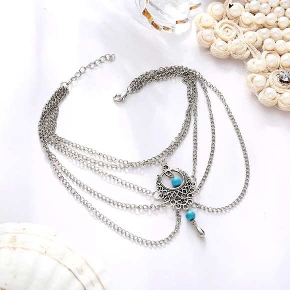 NWOT Boho barefoot ankle foot chain - Picture 3 of 3